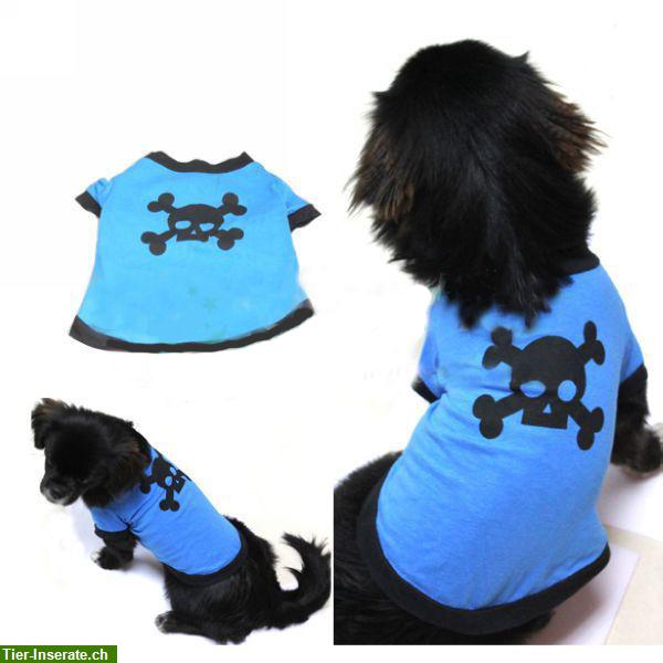 Bild 1: Hundeshirt "blue Skull", Shirt für Hunde