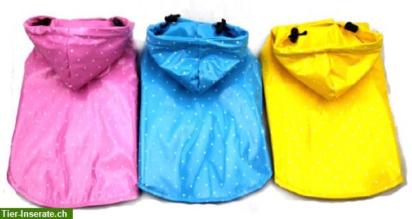 Bild 2: Hunde Regenmantel mit Kaputze, Regenschutz für Hunde