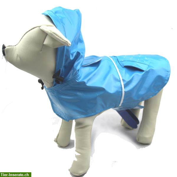 Bild 3: Hunde Regenmantel mit Kaputze, Regenschutz für Hunde