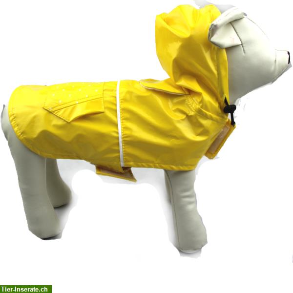 Bild 5: Hunde Regenmantel mit Kaputze, Regenschutz für Hunde