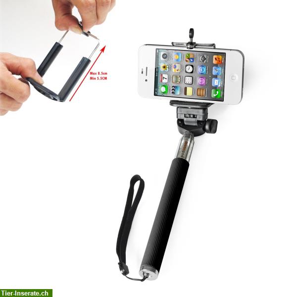 Bild 4: iProtect 2in1 Set Selfie Stange Handstativ Selbstauslöser iPhone Android