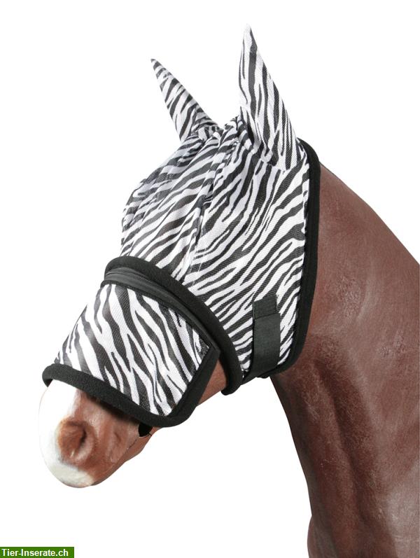 Bild 1: Fliegenmaske Zebra Grösse WB zu verkaufen