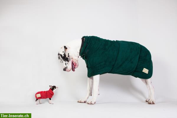 Bild 2: Hundebademantel aus Baumwoll Frottee von Ruff and Tumble