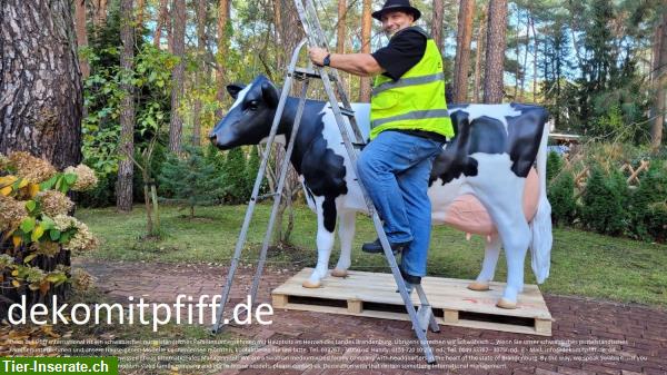 Bild 1: Holstein Friesian Deko Kuh lebensgroß - Modell / HAEIGEMO