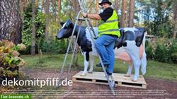 Holstein Friesian Deko Kuh lebensgroß - Modell / HAEIGEMO