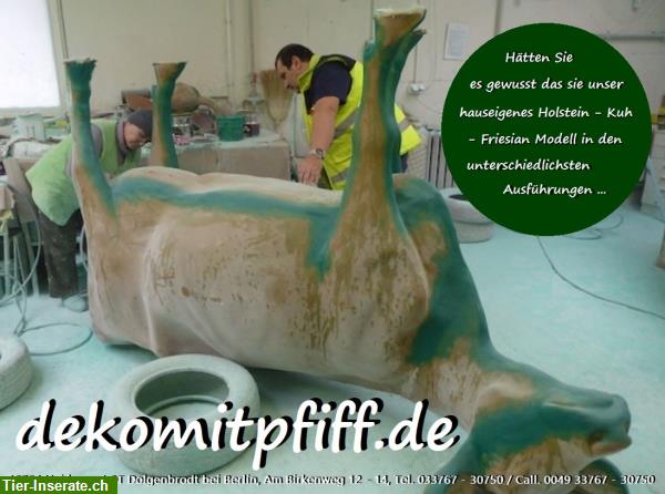 Bild 4: Holstein Friesian Deko Kuh lebensgroß - Modell / HAEIGEMO