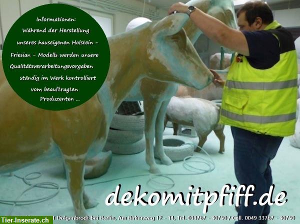Bild 5: Holstein Friesian Deko Kuh lebensgroß - Modell / HAEIGEMO