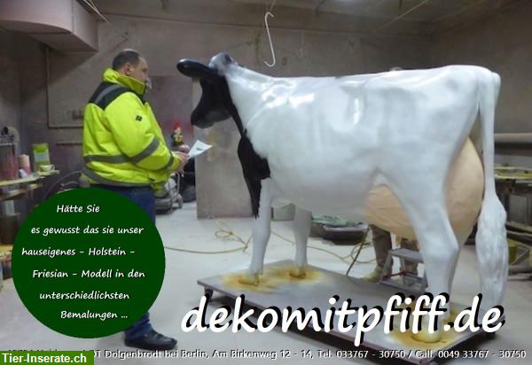 Bild 6: Holstein Friesian Deko Kuh lebensgroß - Modell / HAEIGEMO