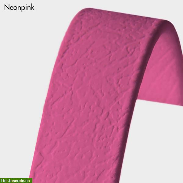 Bild 2: NEU: BioThane Hundeleine pink, 3-fach verstellbar