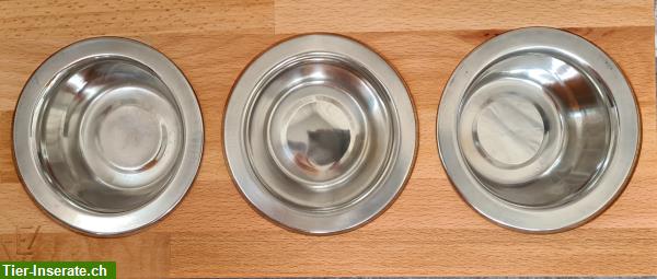 Bild 3: Vewoods Hunde Futterbar Shaggy mit 3x250ml Edelstahlnäpfen