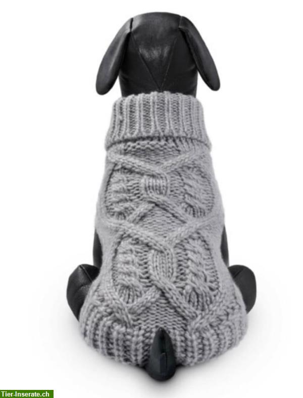 Bild 2: Hundepulli, grau, 22cm, aus Merinowolle, wie NEU!