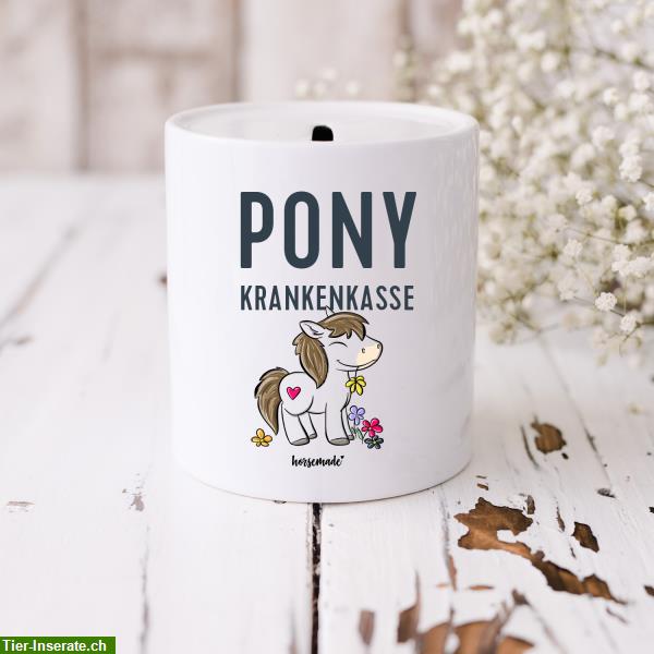 Bild 1: Neue Keramik Spardose Pony-Krankenkasse | Ponyhof