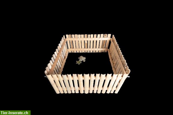 Bild 2: Bambus Auslaufgehege Set für Kaninchen, Meerschweinchen, Schildkröten
