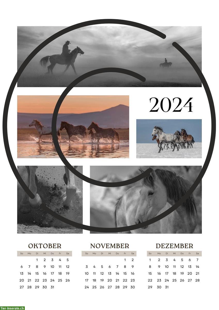 Bild 4: 🐴Pferdekalender 2024 (Wildpferde aus Kayseri), A3-hoch Format